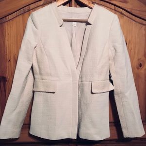 Small Ivory Mix Fabric Blazer